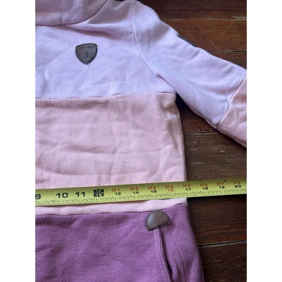 Wanakome Hoodie Pullover Sweatshirt Small Shacket Asymmetrical Pink - Picture 5 of 7